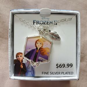 Disney Frozen Pendant Necklace Fine Silver Plated